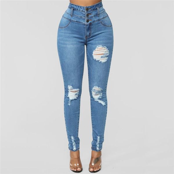 women's jeans european and american womens waisted stretch pants ladies style size s-3xl, Blue
women's jeans european and american womens waisted stretch pants ladies style size s-3xl, Blue