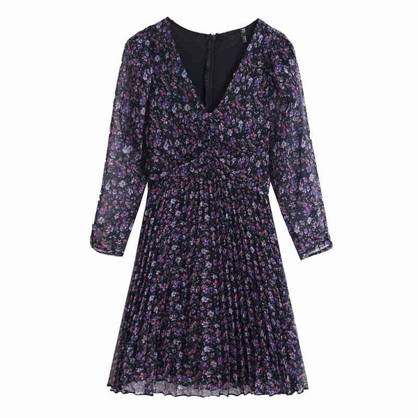 elegant women floral print dresses fashion ladies chiffon pleated mini dress streetwear female chic v-neck draped vestidos 210430, Black;gray
elegant women floral print dresses fashion ladies chiffon pleated mini dress streetwear female chic v-neck draped vestidos 210430, Black;gray