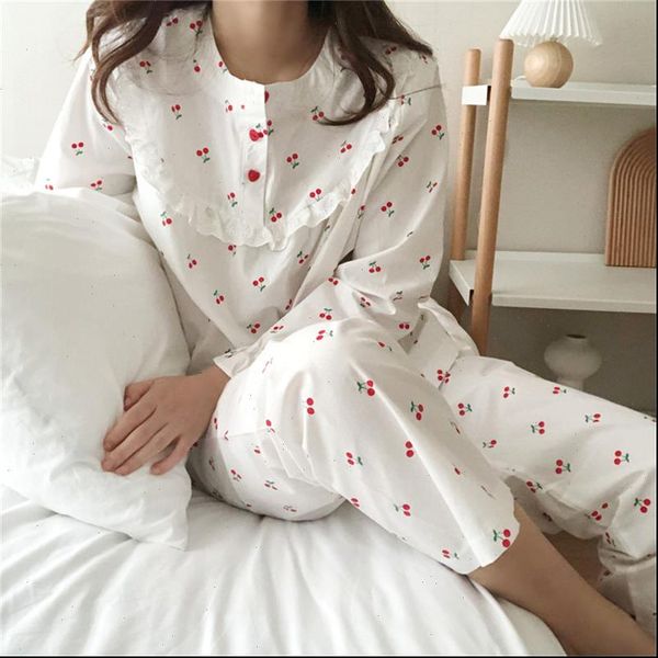 cheery printing gentle suit sets womens sleepwears sweet fashion o neck soft loose pajamas fresh home clothes, Black;red
cheery printing gentle suit sets womens sleepwears sweet fashion o neck soft loose pajamas fresh home clothes, Black;red