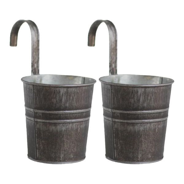 planters & pots 2pcs decorative home hanging flowerpot simple vintage plants pot with hook
planters & pots 2pcs decorative home hanging flowerpot simple vintage plants pot with hook