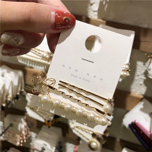 hair clips & barrettes 4/6pcs korean style imitation pearl sweet girl metal flower decor hairpins women wedding engagement accessories, Golden;silver
hair clips & barrettes 4/6pcs korean style imitation pearl sweet girl metal flower decor hairpins women wedding engagement accessories, Golden;silver