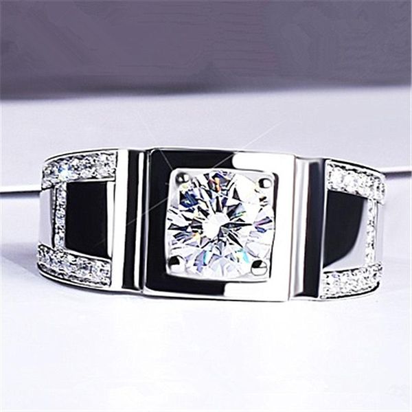 wedding rings classic white gold plated ring round cut zircon cocktail party men's business male engagement jewelry, Slivery;golden
wedding rings classic white gold plated ring round cut zircon cocktail party men's business male engagement jewelry, Slivery;golden