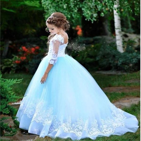 girl's dresses lovely sky blue white lace formal party for wedding guest high jewel corsst back flower girl dress with sleeves, Red;yellow
girl's dresses lovely sky blue white lace formal party for wedding guest high jewel corsst back flower girl dress with sleeves, Red;yellow