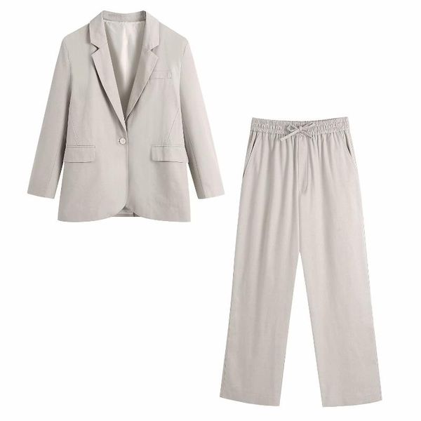 women's two piece pants 2021 2 set suit blazer women elegant high fashion casual chic office lady outfits sets woman, White
women's two piece pants 2021 2 set suit blazer women elegant high fashion casual chic office lady outfits sets woman, White