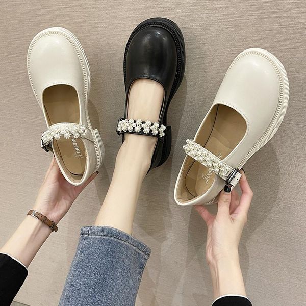 dress shoes casual oxford for women solid leather loafers woman zapatos de mujer flower pearl mary janes round toe platform, Black
dress shoes casual oxford for women solid leather loafers woman zapatos de mujer flower pearl mary janes round toe platform, Black