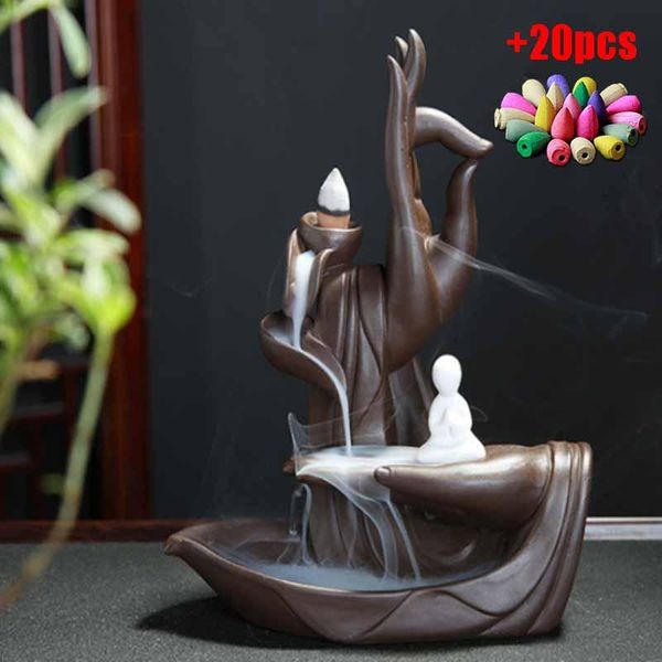 fragrance lamps 20pcs incense cone + 1pc burner bergamot ceramic waterfall backflow holder home decoration
fragrance lamps 20pcs incense cone + 1pc burner bergamot ceramic waterfall backflow holder home decoration