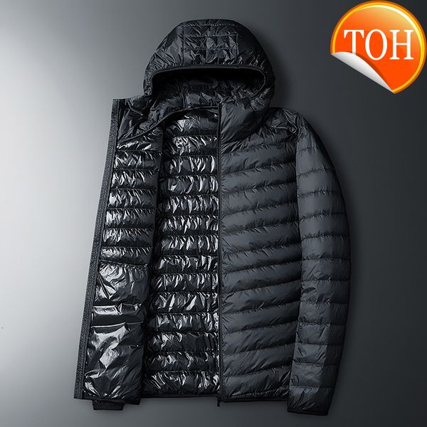 2021 coat men's new winter fashion white duck down light jacket casual soild outerwear hooded m-3xl, Black
2021 coat men's new winter fashion white duck down light jacket casual soild outerwear hooded m-3xl, Black