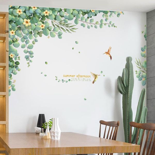 wall stickers green leaves tickers for living room bedroom of background decals removable self-adhesive home decor
wall stickers green leaves tickers for living room bedroom of background decals removable self-adhesive home decor