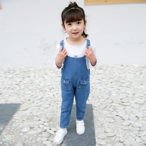 jumpsuits 2-8year kids spring and autumn wear girl black blue denim overalls summer double pocket trousers baby suspenders jumpsuit jeans
jumpsuits 2-8year kids spring and autumn wear girl black blue denim overalls summer double pocket trousers baby suspenders jumpsuit jeans