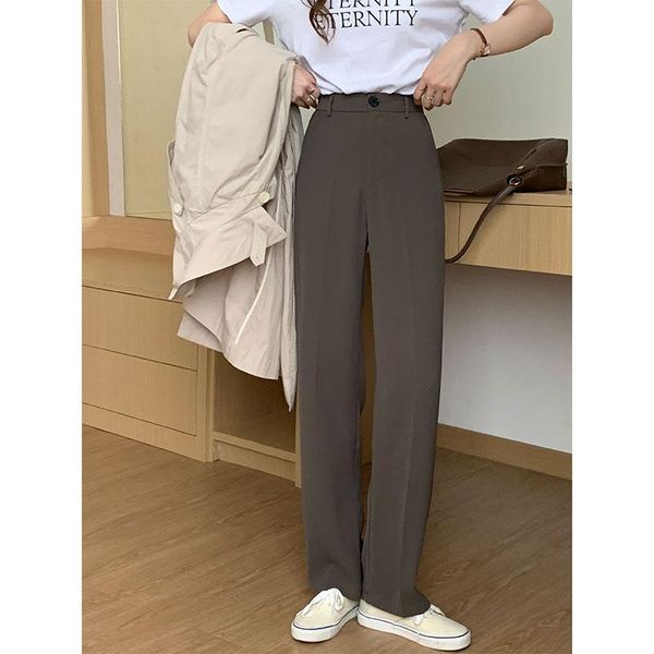 women's pants & capris 4 colors sml korean trousers women 2021 casual high waist coffee suit female wide leg womens (x2173, Black;white
women's pants & capris 4 colors sml korean trousers women 2021 casual high waist coffee suit female wide leg womens (x2173, Black;white