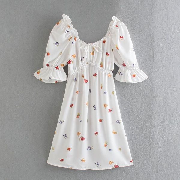 party dresses women summer 2021 tie bow sweetheart neck fruit print mini dress ruffle edge short puff sleeve vacation beach, White;black
party dresses women summer 2021 tie bow sweetheart neck fruit print mini dress ruffle edge short puff sleeve vacation beach, White;black