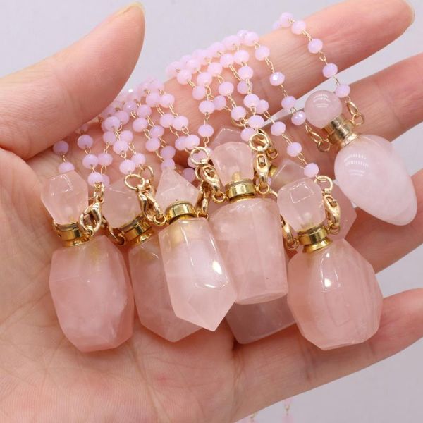 chains style natural stone perfume bottle necklace rose quartz chain for gift accessory glasses frames pearl, Silver
chains style natural stone perfume bottle necklace rose quartz chain for gift accessory glasses frames pearl, Silver