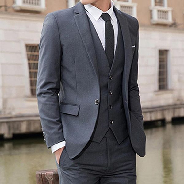 men's suits & blazers men solid color lapel collar blazer suit set single-breasted coat vest long pants business wedding slim fits, White;black
men's suits & blazers men solid color lapel collar blazer suit set single-breasted coat vest long pants business wedding slim fits, White;black