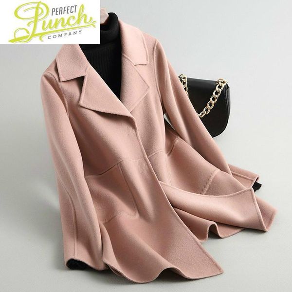 women's wool & blends spring women 2021 pink korean coat female jacket double-sided coats and jackets outwear abrigo mujer kqn48040-1 k, Black
women's wool & blends spring women 2021 pink korean coat female jacket double-sided coats and jackets outwear abrigo mujer kqn48040-1 k, Black
