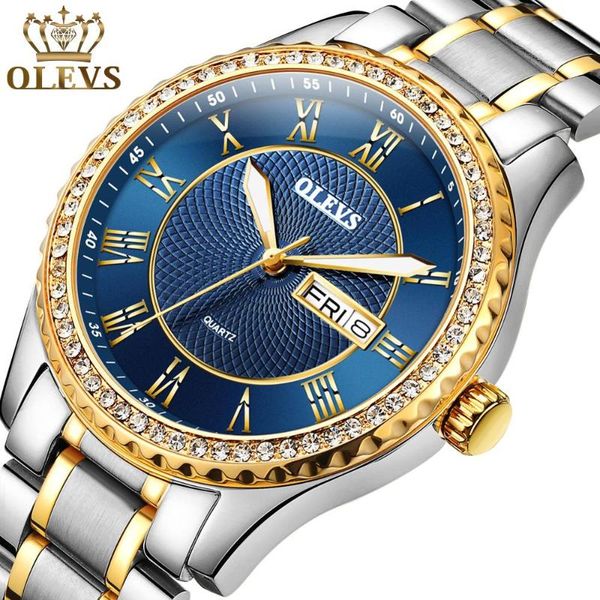 wristwatches montre homme diamond men's watch date gold stainless steel business watches men week blue wristwatch luminous, Slivery;brown
wristwatches montre homme diamond men's watch date gold stainless steel business watches men week blue wristwatch luminous, Slivery;brown