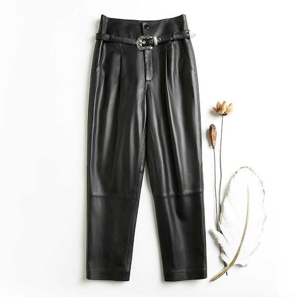 women's pants & capris designer arrival women sheepskin real leather pencil chic high-rise c536, Black;white
women's pants & capris designer arrival women sheepskin real leather pencil chic high-rise c536, Black;white
