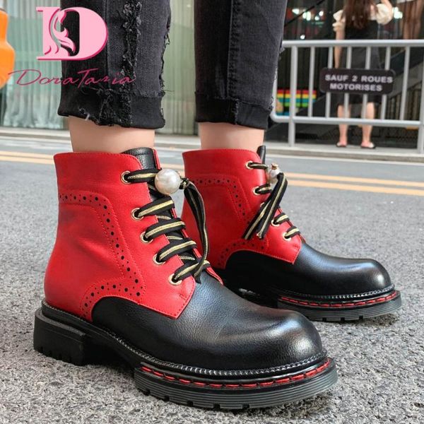 boots doratasia fashion female genuine leather round toe shoelace chunky heels ankle women autumn daily shoes woman, Black
boots doratasia fashion female genuine leather round toe shoelace chunky heels ankle women autumn daily shoes woman, Black