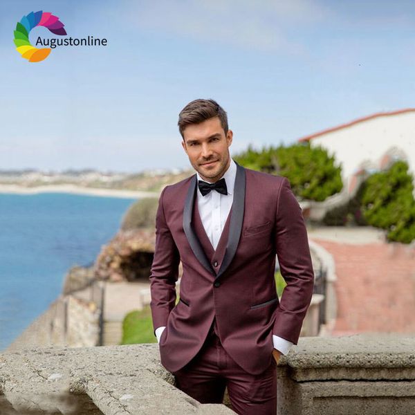 men's suits & blazers black shawl lapel burgundy men for wedding blazer jacket slim fit groom tuxedos man with pants 3piece vest j, White;black
men's suits & blazers black shawl lapel burgundy men for wedding blazer jacket slim fit groom tuxedos man with pants 3piece vest j, White;black