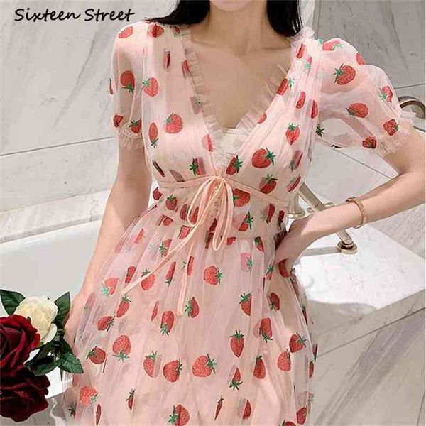 strawberry dress woman summer lantern sleeve v-neck pink mesh vestido clothing elegant party dresses female 210603, Black;gray
strawberry dress woman summer lantern sleeve v-neck pink mesh vestido clothing elegant party dresses female 210603, Black;gray