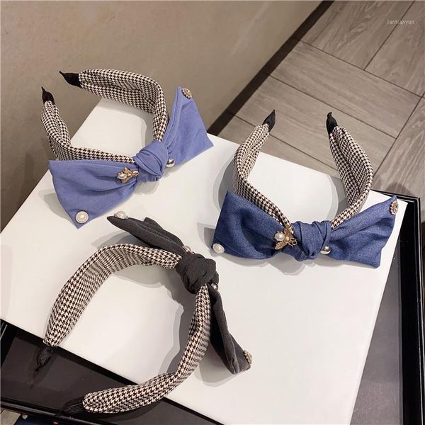 big bow pearl bee denim headbands for women korea hair accessories band bows crown hairbands1
big bow pearl bee denim headbands for women korea hair accessories band bows crown hairbands1