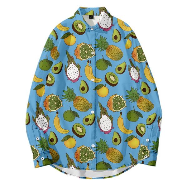 men's casual shirts autumn cardigan long-sleeved shirt avocado 3d printing loose all-match, White;black
men's casual shirts autumn cardigan long-sleeved shirt avocado 3d printing loose all-match, White;black