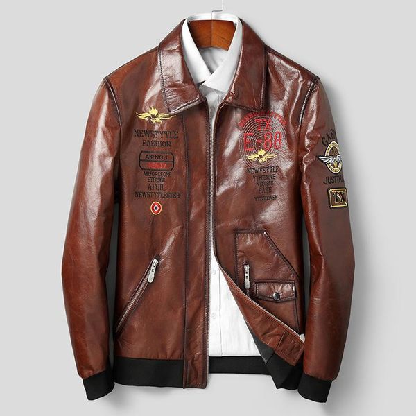 men's leather & faux jacket jean men style male autumn clothes bomber jackets mens clothing real cowhide coat, Black
men's leather & faux jacket jean men style male autumn clothes bomber jackets mens clothing real cowhide coat, Black