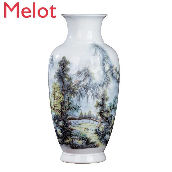 jingdezhen ceramic vase flower arrangement in-glaze decoration peony chinese household living room decorations porcelain crafts vases
jingdezhen ceramic vase flower arrangement in-glaze decoration peony chinese household living room decorations porcelain crafts vases