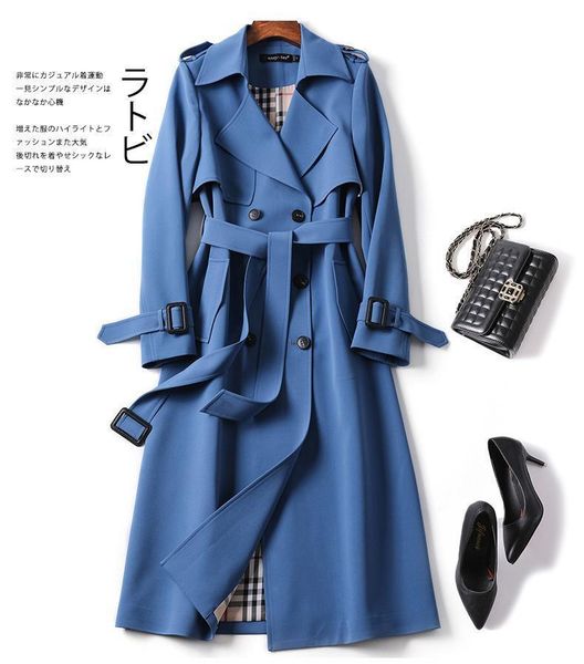 women's trench coats 2021autumn elegant long women lace up waist casual solid v neck overcoat plus size sleeve windbreaker female, Tan;black
women's trench coats 2021autumn elegant long women lace up waist casual solid v neck overcoat plus size sleeve windbreaker female, Tan;black