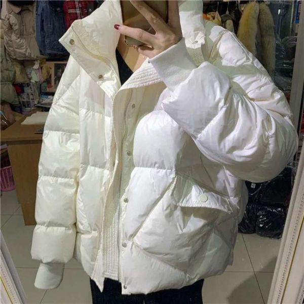 down jacket women's winter stand collar warm loose pocket bread short coat fashion, Black
down jacket women's winter stand collar warm loose pocket bread short coat fashion, Black