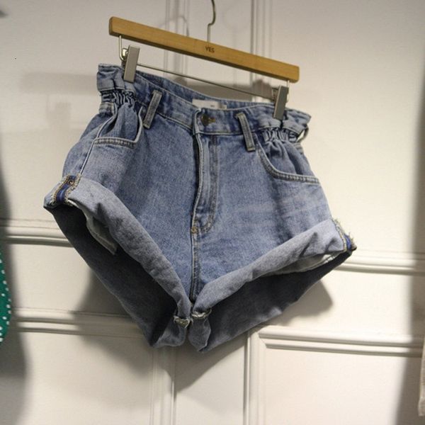 women's shorts south korea dongdamen 2021 spring and new versatile show thin do old curl elastic waist jeans pants summer, White;black
women's shorts south korea dongdamen 2021 spring and new versatile show thin do old curl elastic waist jeans pants summer, White;black