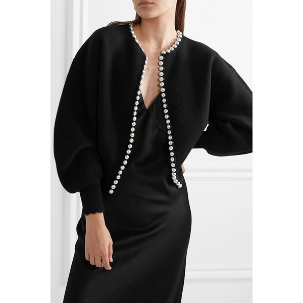 vkbn fashion wool cardigan women short batwing sleeve wool knit beading designer sweaters knits women 210507, White;black
vkbn fashion wool cardigan women short batwing sleeve wool knit beading designer sweaters knits women 210507, White;black