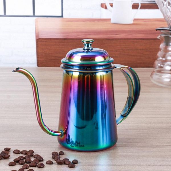 coffee pots 650ml gooseneck spout kettle pour over tea pot with lid thicken stainless steel teflon coating drinkware not rust
coffee pots 650ml gooseneck spout kettle pour over tea pot with lid thicken stainless steel teflon coating drinkware not rust