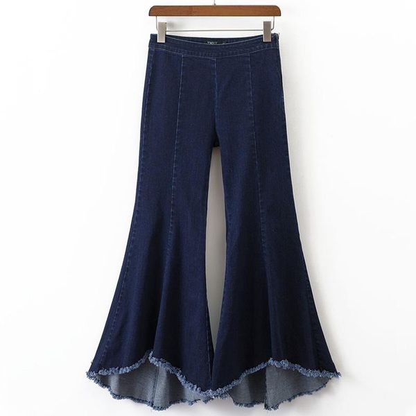 women's pants & capris design women high waist asymmetric denim jeans flare long trousers plus size sml, Black;white
women's pants & capris design women high waist asymmetric denim jeans flare long trousers plus size sml, Black;white