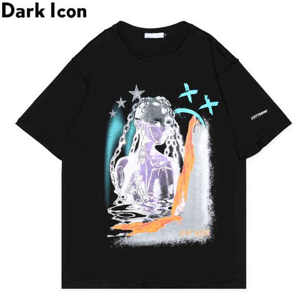 printed streetwear hip ho t-shirt men women summer short sleeved tshirts for men cotton tee 210603, White;black
printed streetwear hip ho t-shirt men women summer short sleeved tshirts for men cotton tee 210603, White;black