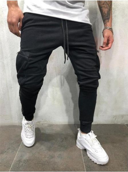 mens gym slim fit trousers bottoms skinny joggers pants men's, Black 
mens gym slim fit trousers bottoms skinny joggers pants men's, Black