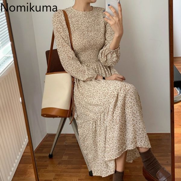 nomikuma elegant vintage o neck long sleeve dress women floral printed slim waist casual retro a line dresses korean style 3c955 210514, Black;gray
nomikuma elegant vintage o neck long sleeve dress women floral printed slim waist casual retro a line dresses korean style 3c955 210514, Black;gray
