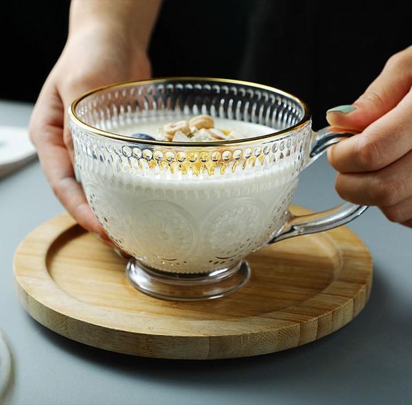 transparent creative sun flower pattern glass coffee tea mug dessert retro breakfast milk cups with handle household drinkware wine glasses
transparent creative sun flower pattern glass coffee tea mug dessert retro breakfast milk cups with handle household drinkware wine glasses