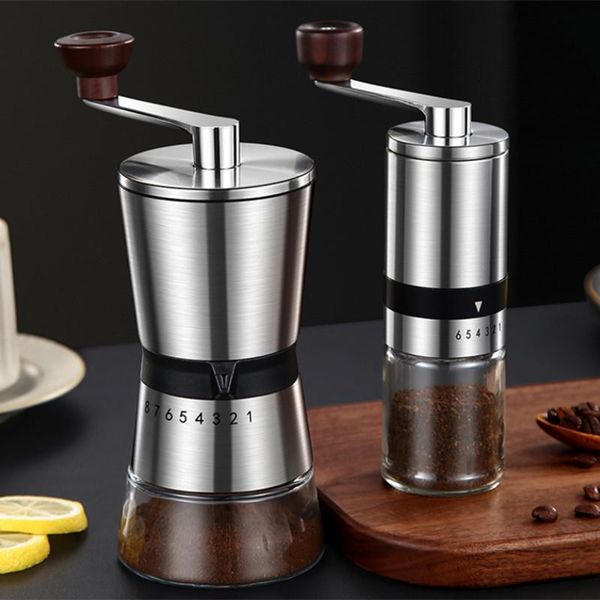 manual coffee grinders grinder portable stainless steel handmade bean burr mill kitchen tool accessories
manual coffee grinders grinder portable stainless steel handmade bean burr mill kitchen tool accessories