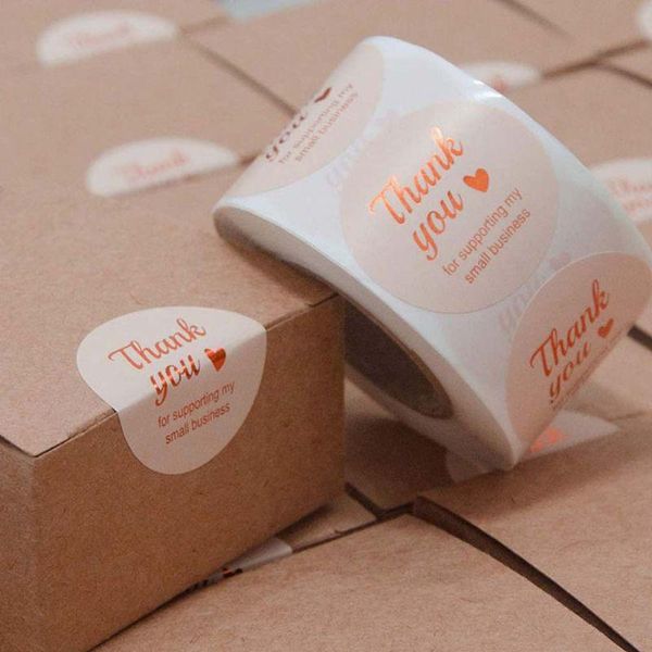 gift wrap 500pcs rose gold round thank you stickers for supporting my small business handmade package seal labels decoration
gift wrap 500pcs rose gold round thank you stickers for supporting my small business handmade package seal labels decoration
