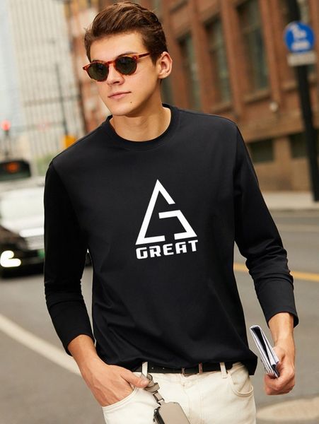 men letter & graphic print tee g47g#, White;black 
men letter & graphic print tee g47g#, White;black