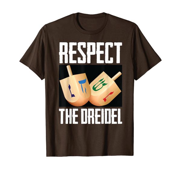 respect the dreidel funny jewish holiday hanukkah humor gift t-shirt, White;black
respect the dreidel funny jewish holiday hanukkah humor gift t-shirt, White;black