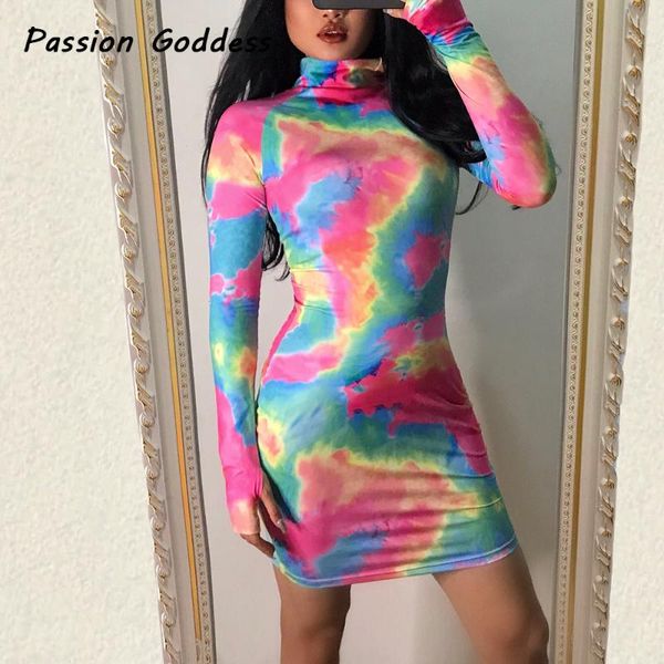 casual dresses autumn women colorful rainbow printed bodycon dress long sleeve turtleneck zipper neck knee party celebrity vestidos, Black;gray
casual dresses autumn women colorful rainbow printed bodycon dress long sleeve turtleneck zipper neck knee party celebrity vestidos, Black;gray