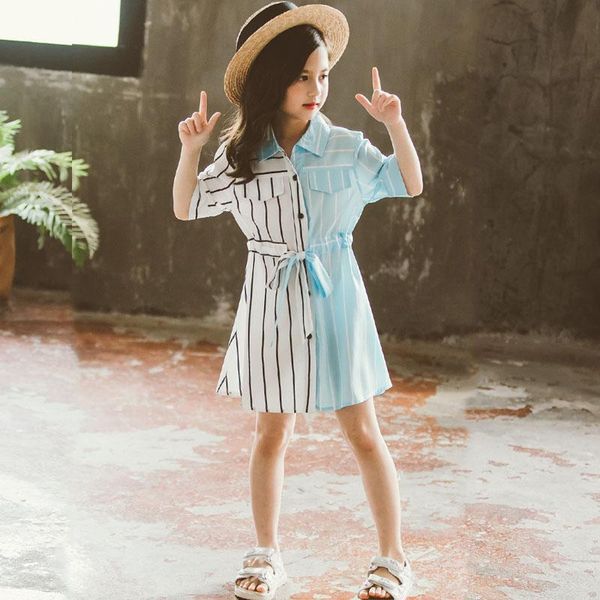 summer blouses teenage clothes long shirt dress blouse girls children pink blue striped patchwork shirts dresses fashion, White;black
summer blouses teenage clothes long shirt dress blouse girls children pink blue striped patchwork shirts dresses fashion, White;black