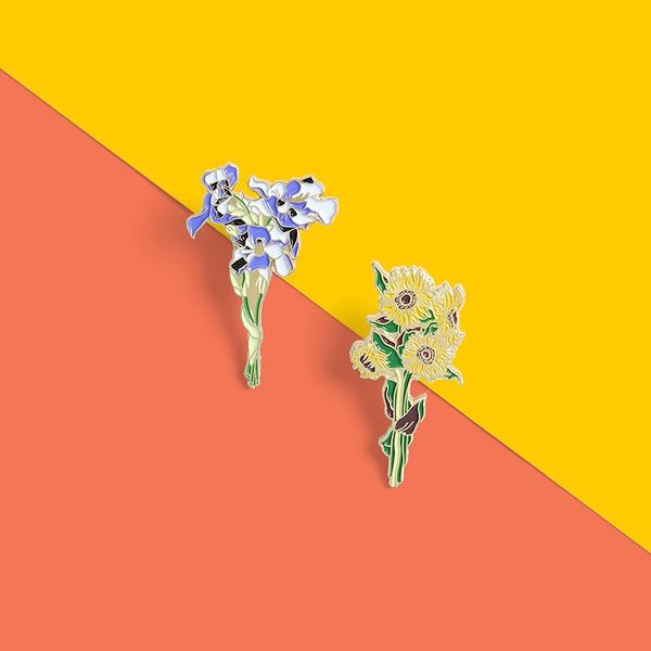 pins, brooches fashion personality brooch alloy clothing plant sunflower pin / painted iris pendant gift, Gray
pins, brooches fashion personality brooch alloy clothing plant sunflower pin / painted iris pendant gift, Gray