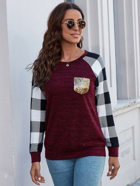 dearcase buffalo plaid raglan sleeve sequin insert patched pocket sweatshirt p8vv#, White;black
dearcase buffalo plaid raglan sleeve sequin insert patched pocket sweatshirt p8vv#, White;black