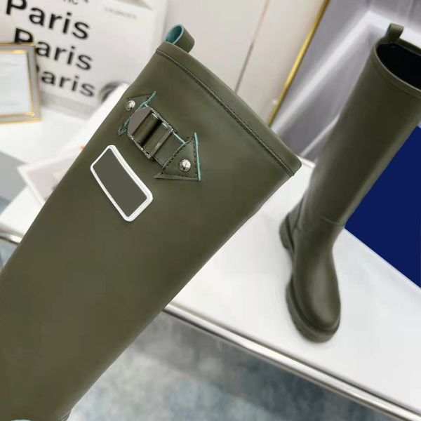 2022 women flat half boots fashion buckle studs engraved letter print rainboot r ladies winter booties shoes size 35-, Black
2022 women flat half boots fashion buckle studs engraved letter print rainboot r ladies winter booties shoes size 35-, Black