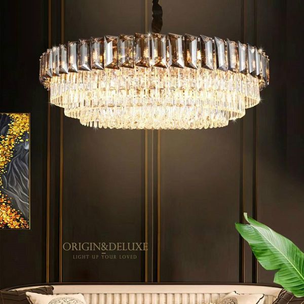 pendant lamps luxury living room modern round led lights lustre k9 smoky gray crystal hanging lamp gold lighting fixtures
pendant lamps luxury living room modern round led lights lustre k9 smoky gray crystal hanging lamp gold lighting fixtures