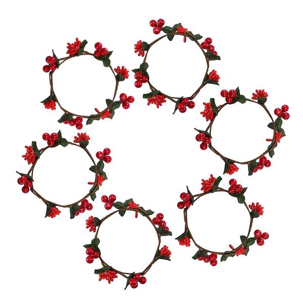 mats & pads 6pcs christmas candle rings wreaths,berry with green leaves for pillars small wreaths rustic wedding centerpiec
mats & pads 6pcs christmas candle rings wreaths,berry with green leaves for pillars small wreaths rustic wedding centerpiec