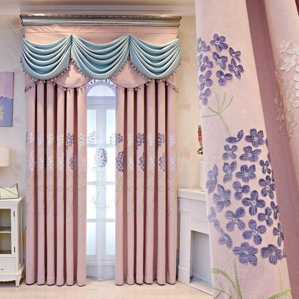 european style curtains for living room bedroom embroidered modern flower embroidery finished product customization curtain & drapes
european style curtains for living room bedroom embroidered modern flower embroidery finished product customization curtain & drapes
