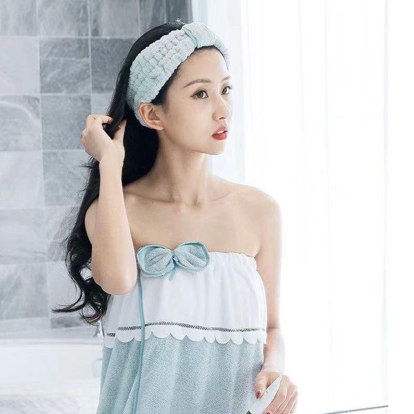 thickened coral velvet bath dress dry hair cap headband towel three-piece set wearable bow household b
thickened coral velvet bath dress dry hair cap headband towel three-piece set wearable bow household b